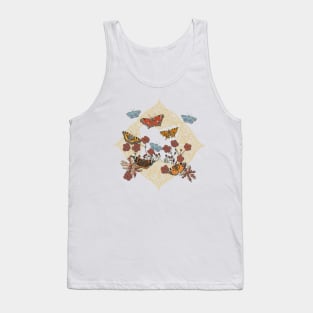 Butterfly Celtic Garden Fantasy Tank Top